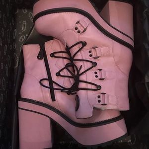Pink Broom Rider Boots